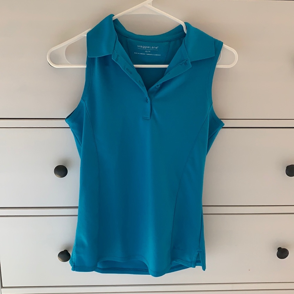 Maggie Lane sleeveless golf shirt